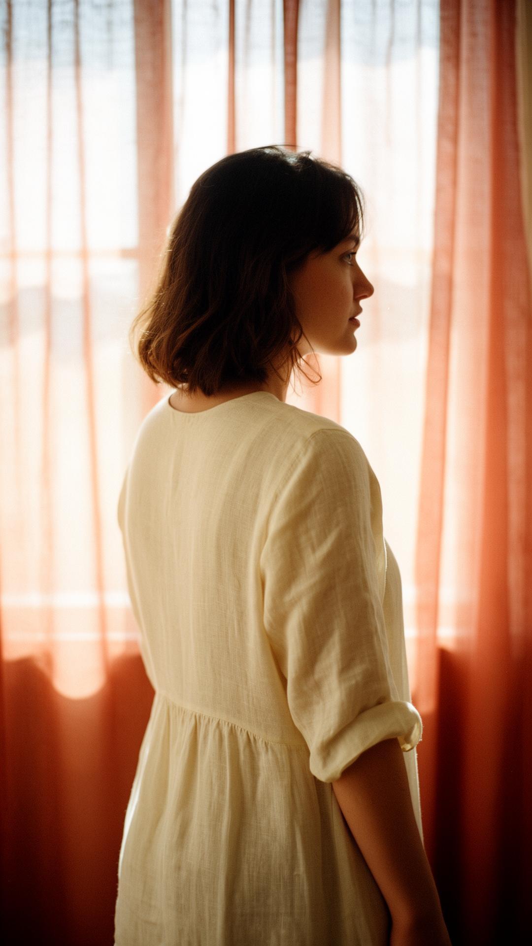 A woman resting in warm afternoon light